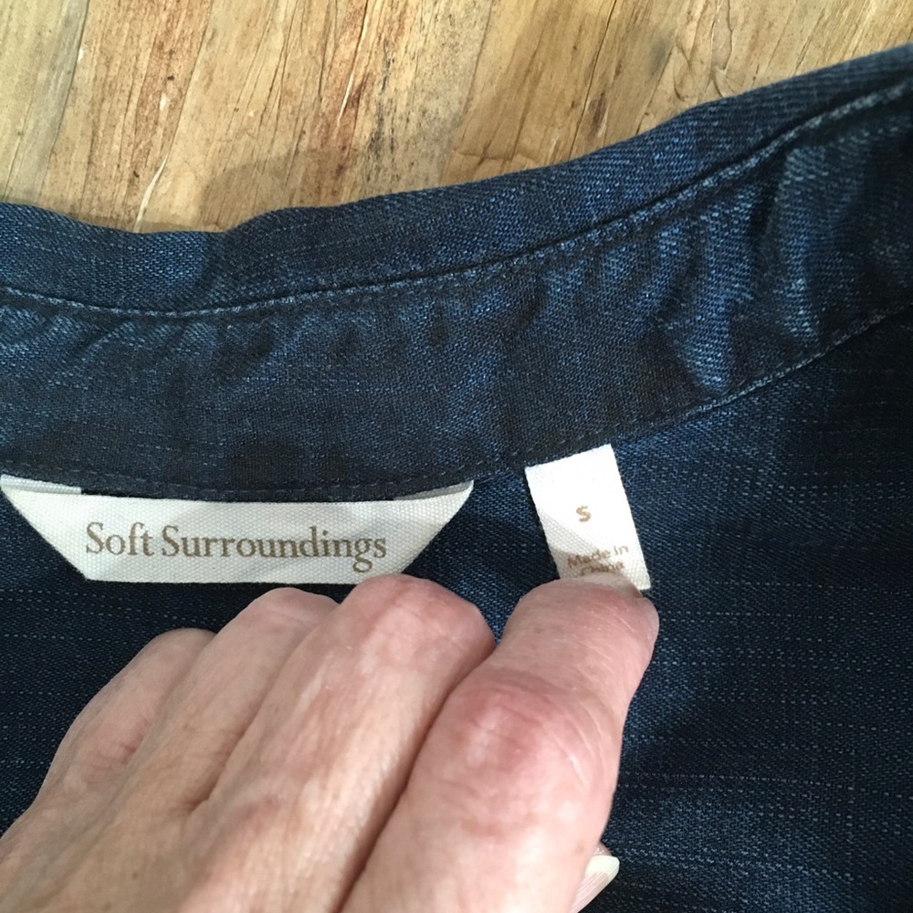 Soft Surroundings Denim Top